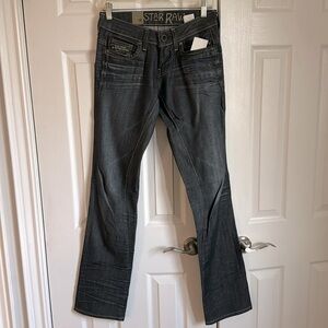BNWT GStar Raw. Faded concrete wash. Mid weight denim.
